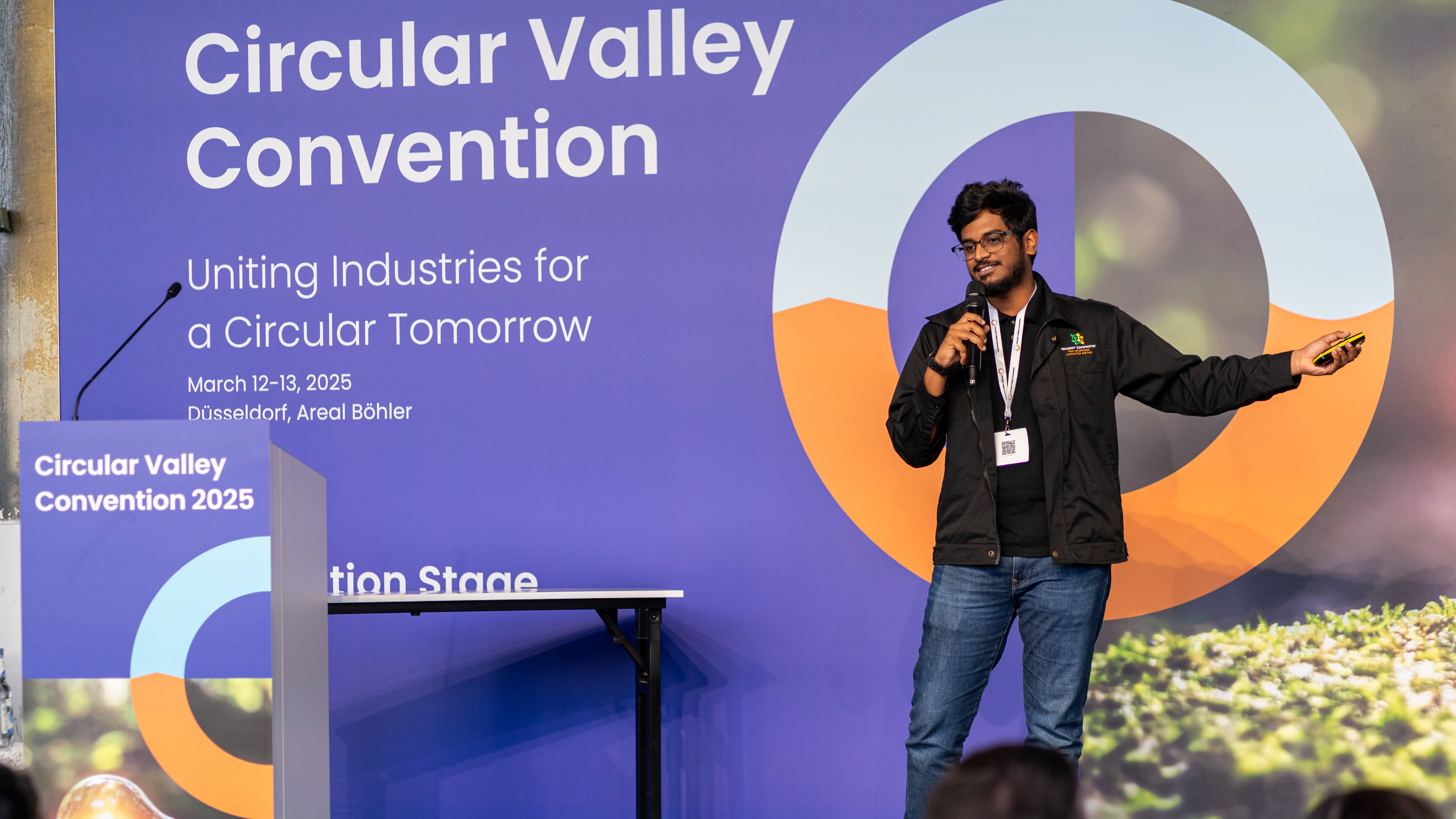 Midwest Composites Sunil pitching in Germany