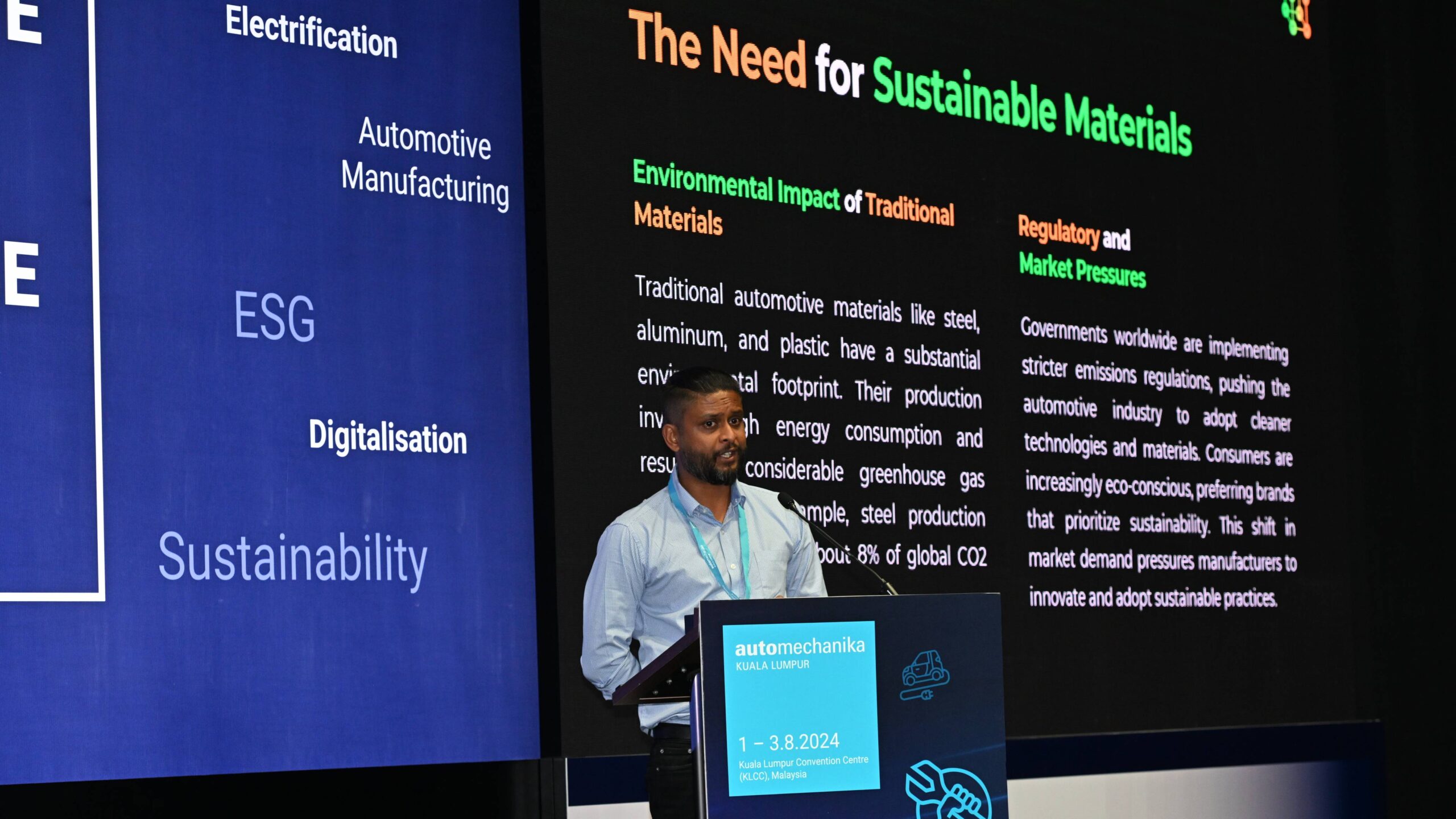 Sethu speaking at Automechanika KL 2024 scaled